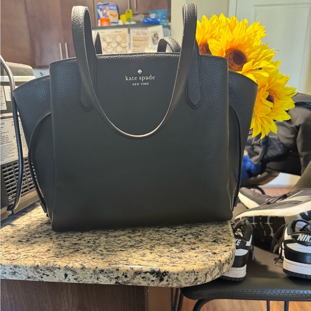 Kate Spade Black Leather Tote